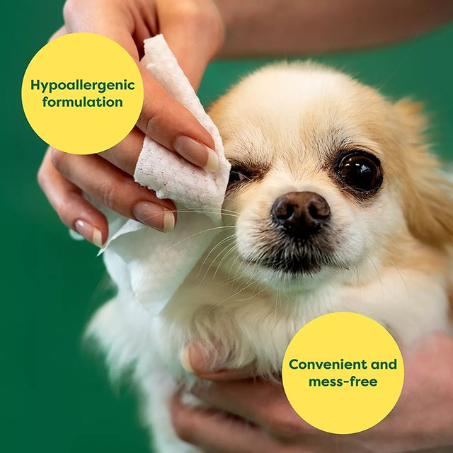 Earth Rated Hypoallergenic Pet Eye Wipes Fragrance-Free, 60 count