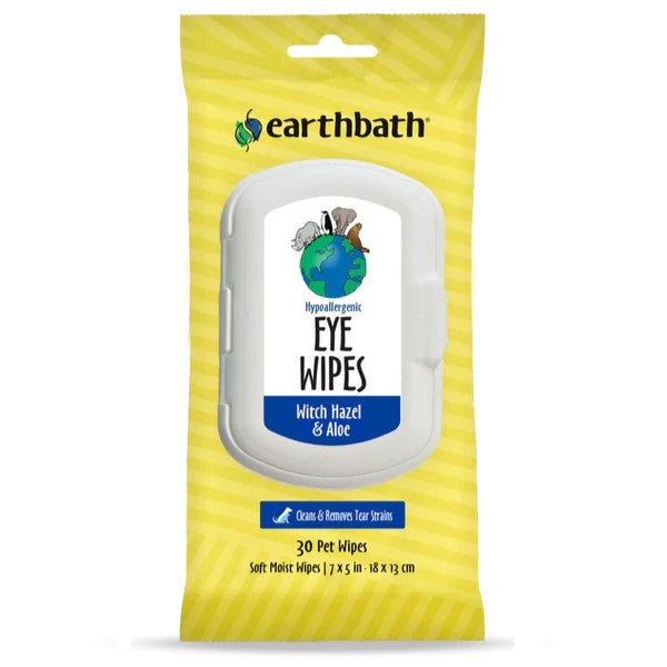 Earthbath® Hypoallergenic Eye Wipes for Dogs and Cats 30-Count