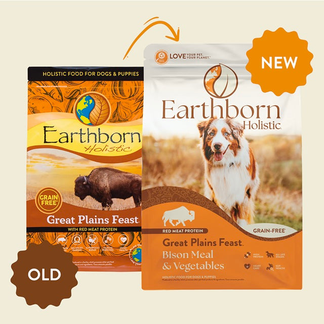 Earthborn Holistic Great Plains Feast Bison Meal & Vegetables Grain-Free Dry Dog Food 25-lb