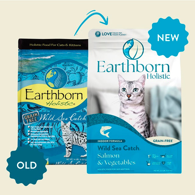 Earthborn Holistic Wild Sea Catch Grain Free Salmon & Vegetables Indoor Formula Cat Food