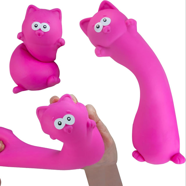 Easy Sqweezy Pink Kitten Giant Stretchy Cat