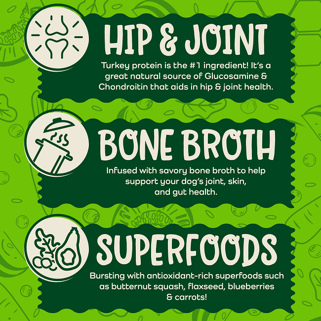 Earthborn Holistic EarthBites Turkey Protein Grain-Free Soft & Chewy Dog Treats 7 oz.