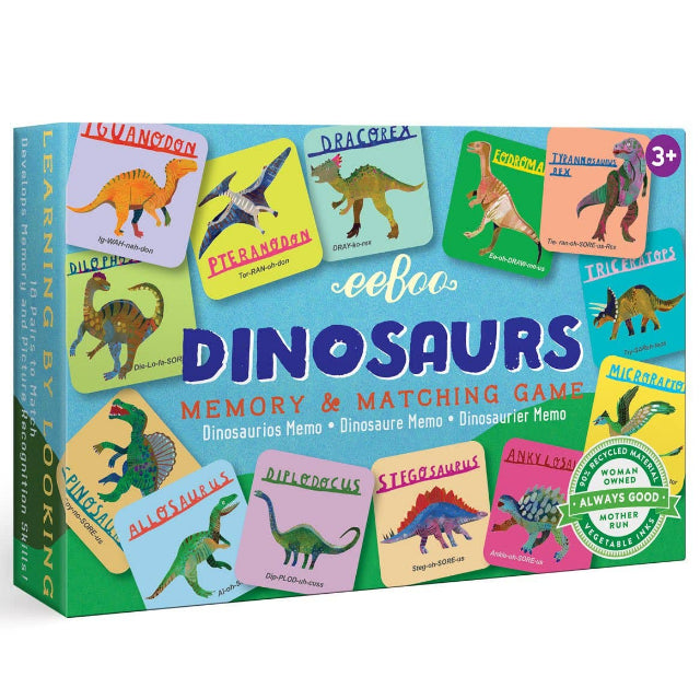 eeBoo Dinosaurs Little Memory & Matching Game