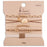 K'lani "Rise" Cream and Tan With Gold & Sun Accents Hair Tie Bracelets