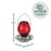 EcoCycle™ Crimson Comb Recycled Glass Hummingbird Feeder