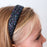 Tapered Chunky Glitter Headband, Assorted Colors