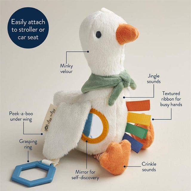 Gracie the Goose Bitzy Traveler Developmental Sensory Toy