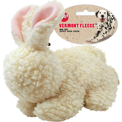 SPOT Vermont Fleece Rabbit 9-inch Dog Toy