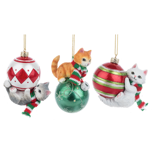 Meowy Christmas Ornament - Assorted