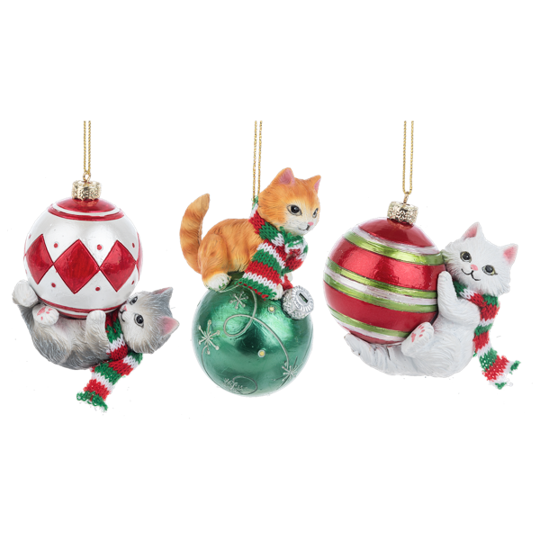 Meowy Christmas Ornament - Assorted