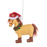 Farm Animal in Santa Hat Ornament - Assorted