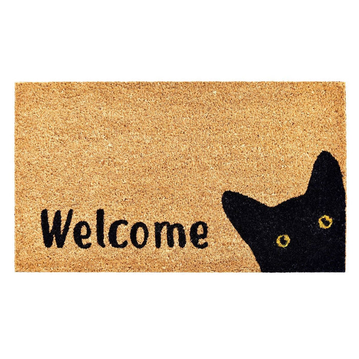 Kitty Korner 17" x 29" Coir Non-Slip Doormat