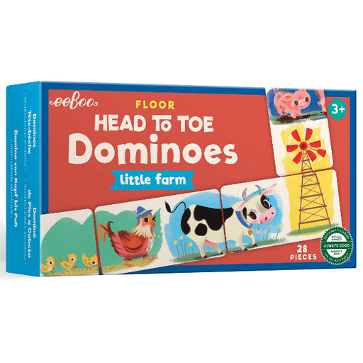 eeBoo Little Farm Head to Toe Dominoes