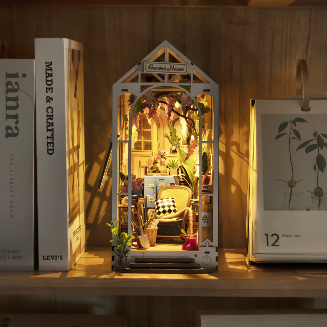 DIY Miniature House Book Nook Kit: Garden House