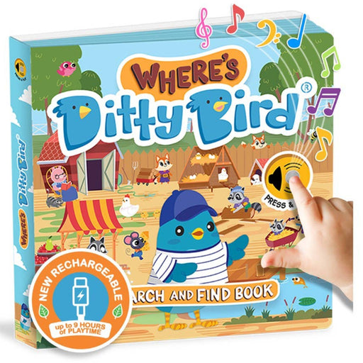 Where's Ditty Bird? Search & Find Sound Book | USB-C Rechargeable