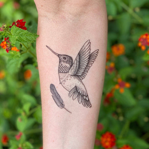 Hummingbird Temporary Tattoo