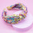Gold Confetti Knot Headband