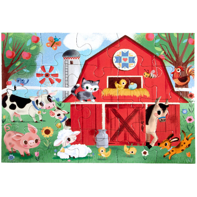 eeBoo Little Farm 20 Piece Puzzle