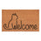 Lucky Cat 17" x 29" Coir Non-Slip Doormat