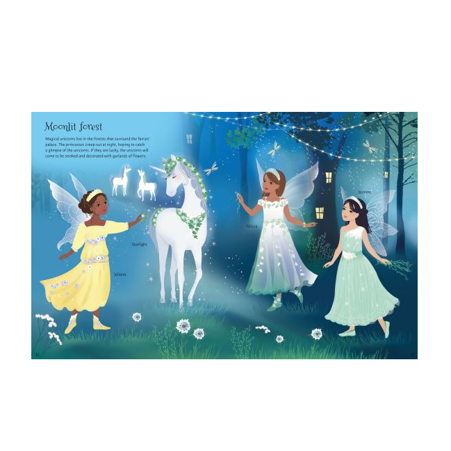 Little Sticker Dolly Dressing Fairy Princesses Sticker Book, Usborne