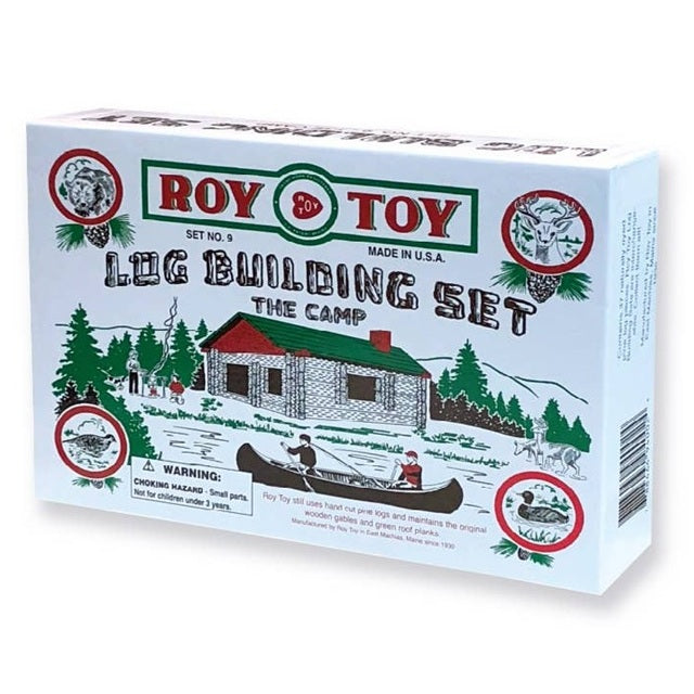 Roy Toy Miniature Log Cabin Set No. 9 The Camp