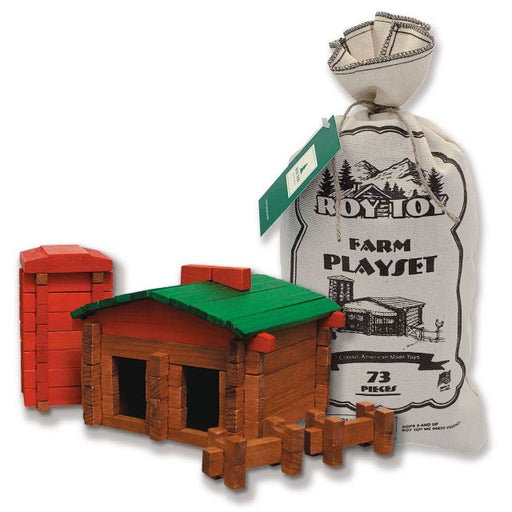 Roy Toy 73 pc. Farm Playset Canvas Bag