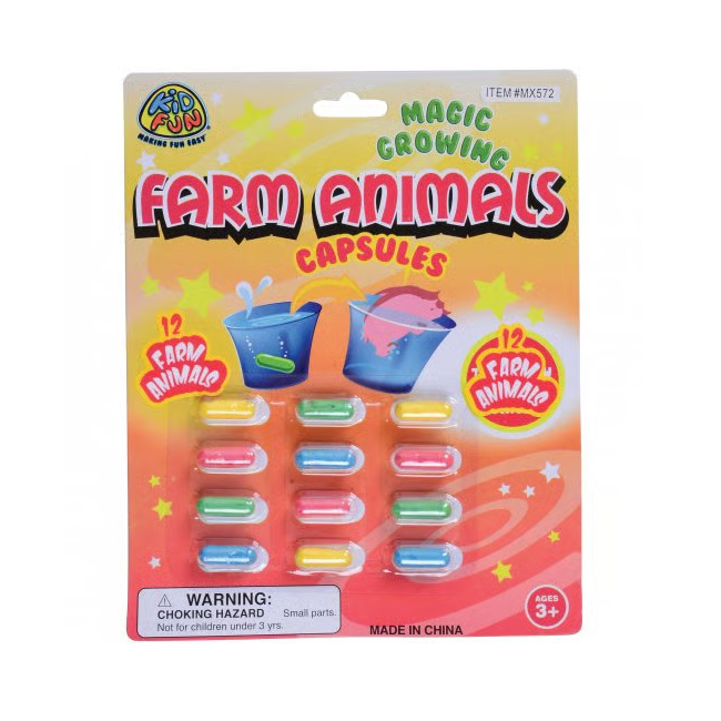 Magic Growing Capsules 12-Pack, Farm Animals
