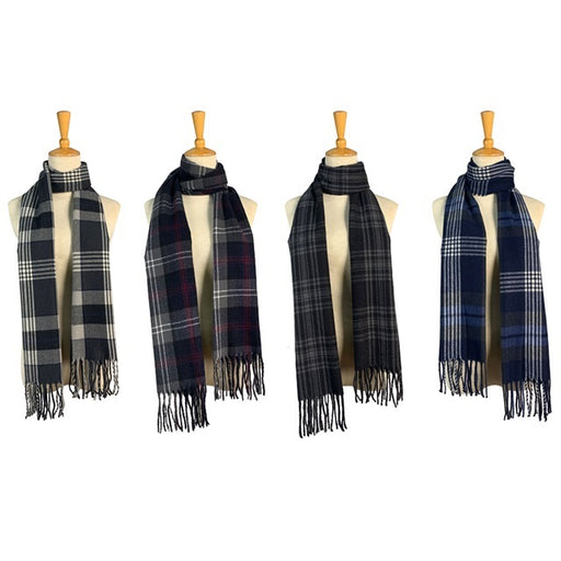 Men's Timeless Plaid Scarf, Assorted