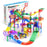 PicassoTiles 108pc Magnetic Marble Run & Racing Track Building Set
