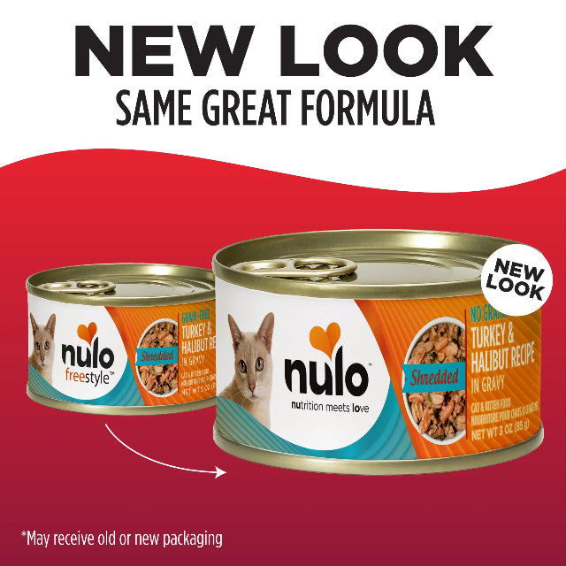 Nulo Shredded Turkey & Halibut Recipe for Cats 3oz