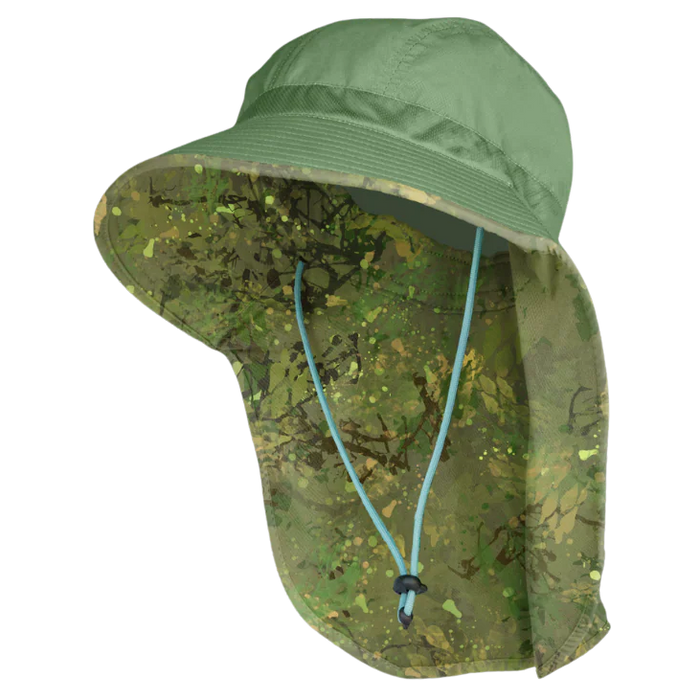 Farmers Defense Sun Hat - Green Brush Camo