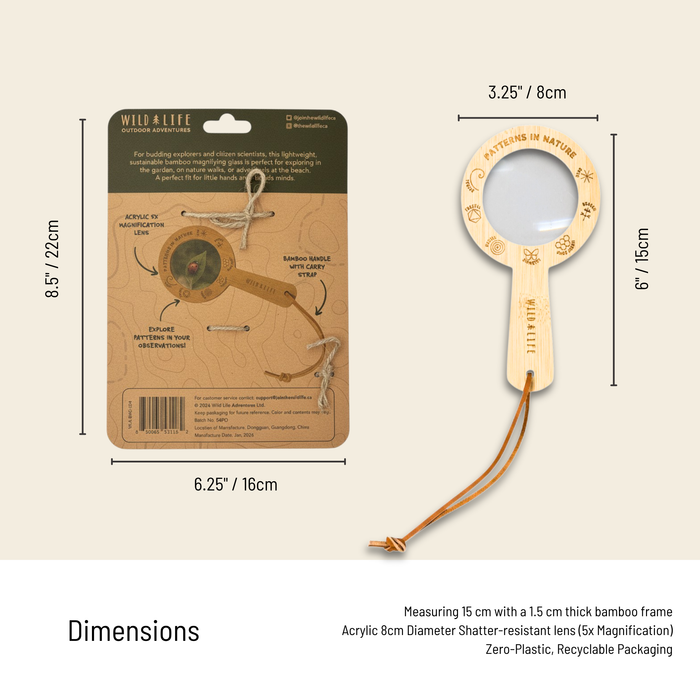 Eye Spy Eco-Bamboo 5x Magnifying Glass