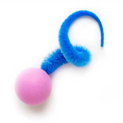 Wiggly Pong Plastic Pong Ball Cat Toy, Assorted Colors