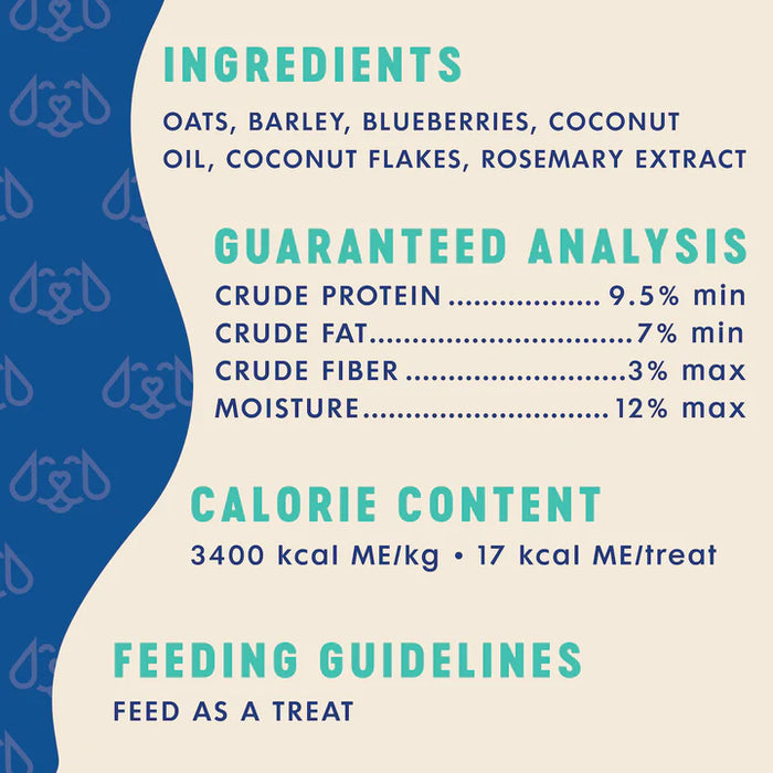 Finley's Blueberry & Coconut Crunchy Biscuits Dog Treats 12 oz.