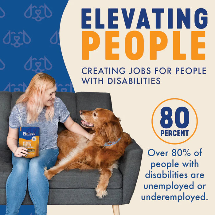 Finley's Peanut Butter & Banana Crunchy Biscuits Dog Treats 12 oz.