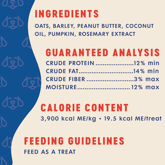 Finley's Peanut Butter & Pumpkin Crunchy Biscuits Dog Treats 12 oz.