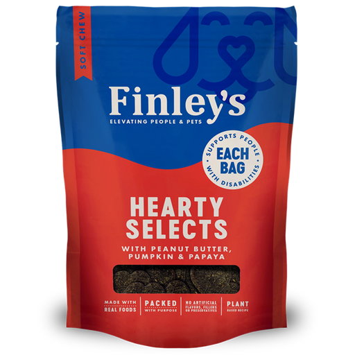 Finley's Peanut Butter, Pumpkin & Papaya Hearty Selects Soft & Chewy Dog Treats 12 oz.
