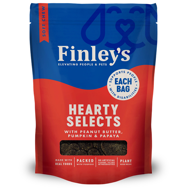 Finley's Peanut Butter, Pumpkin & Papaya Hearty Selects Soft & Chewy Dog Treats 12 oz.