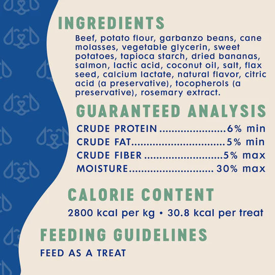 Finley's Beef & Salmon Recipe Meaty Sticks Soft & Chewy Dog Treats 5 oz.