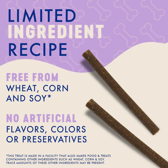 Finley's Rabbit & Venison Recipe Meaty Sticks Soft & Chewy Dog Treats 5 oz.