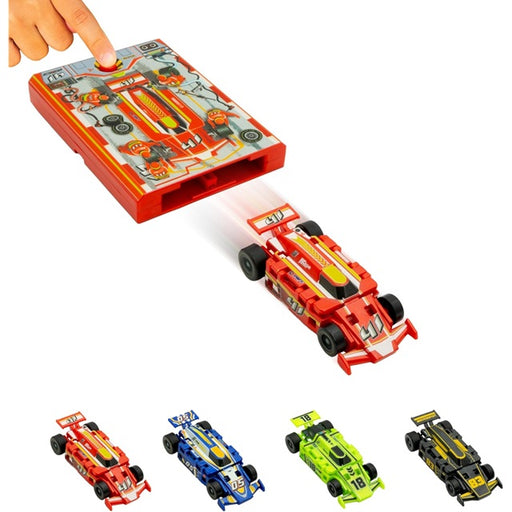 Flat 2 Fast SPEED Card Racer with Pocket Launcher, Assorted