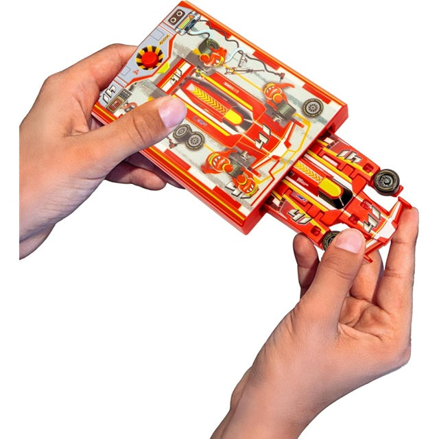 Flat 2 Fast SPEED Card Racer with Pocket Launcher, Assorted