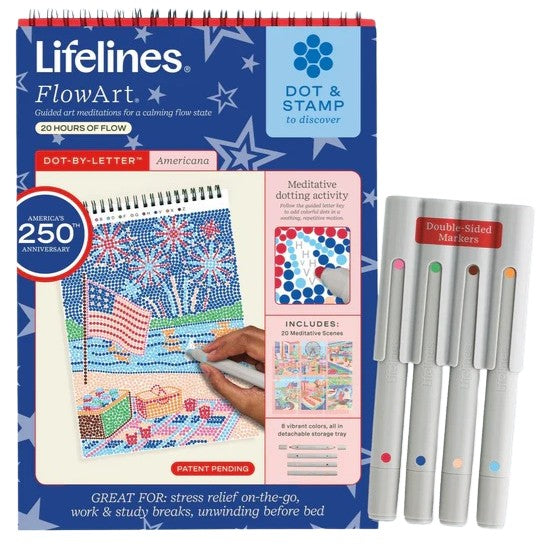 Lifelines FlowArt® Dot-By-Letter Americana 250th Anniversary