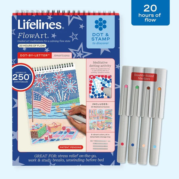 Lifelines FlowArt® Dot-By-Letter Americana 250th Anniversary