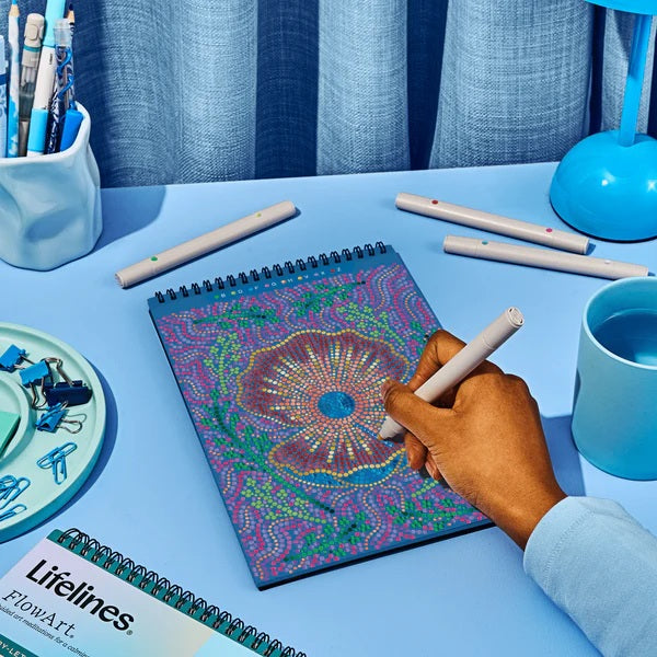 Lifelines FlowArt® Dot-By-Letter Into the Deep Metallic