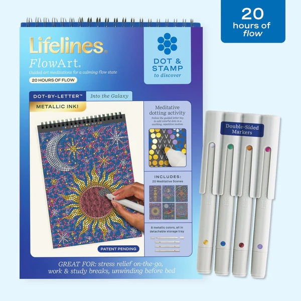Lifelines FlowArt® Dot-By-Letter Into the Galaxy Metallic