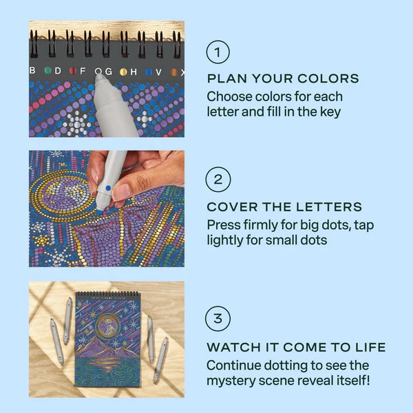 Lifelines FlowArt® Dot-By-Letter Into the Galaxy Metallic
