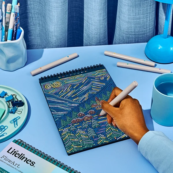 FlowArt®-Dot-By-Letter, Winter's Glow-Metallic Ink, Limited Edition 2026 Holiday Collection