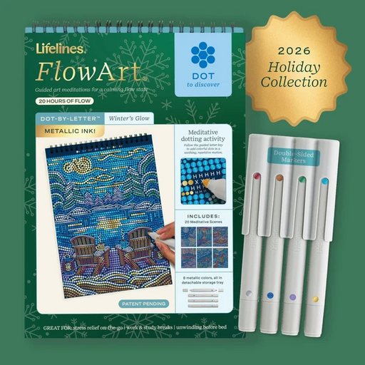 FlowArt®-Dot-By-Letter, Winter's Glow-Metallic Ink, Limited Edition 2026 Holiday Collection