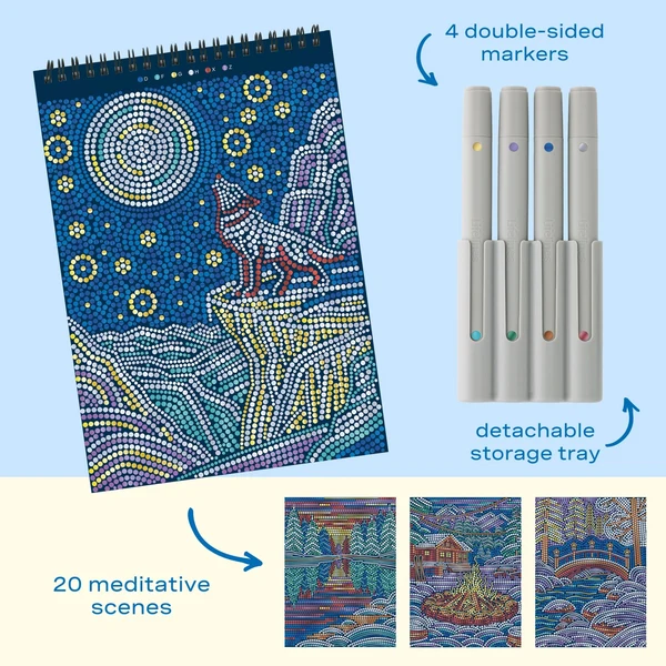 FlowArt®-Dot-By-Letter, Winter's Glow-Metallic Ink, Limited Edition 2026 Holiday Collection